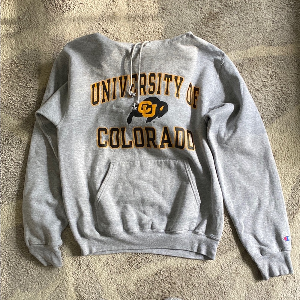 Champion University of Colorado Gray Hoodie